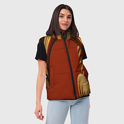 Женский жилет Древесные изгибы, цвет: 3D-красный — фото 2