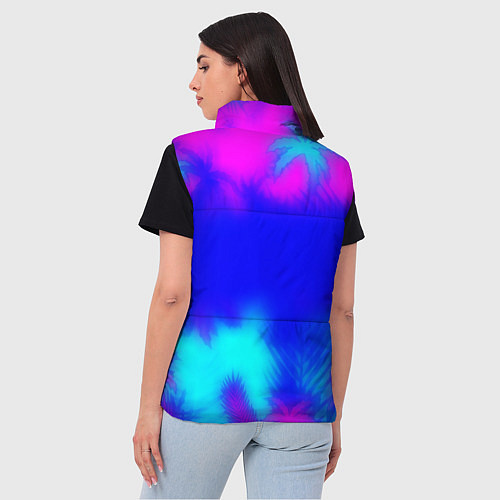 Женский жилет Grand Theft Auto tropic vice city / 3D-Черный – фото 4