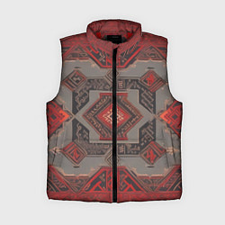 Женский жилет Ковер в красных тонах, цвет: 3D-красный