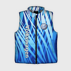 Женский жилет Volkswagen - синий камуфляж, цвет: 3D-светло-серый