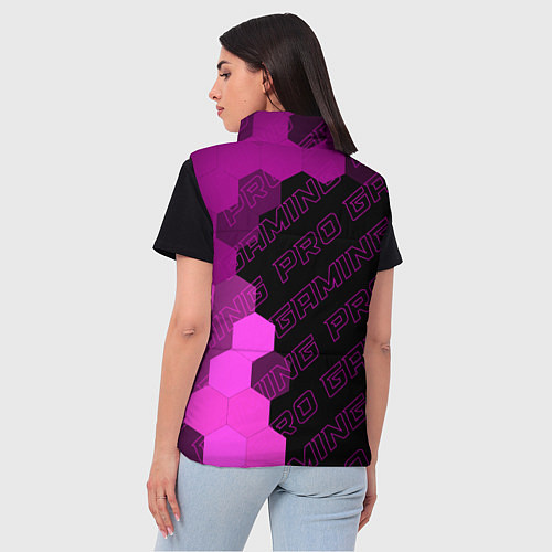 Женский жилет Among Us pro gaming: по-вертикали / 3D-Черный – фото 4