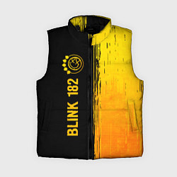 Женский жилет Blink 182 - gold gradient: по-вертикали