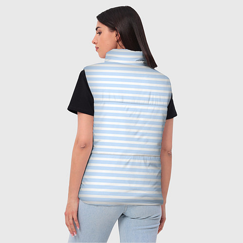 Женский жилет Полосатый морской стиль / 3D-Черный – фото 4