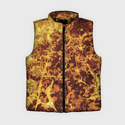 Женский жилет Абстракция - желтый антрацит