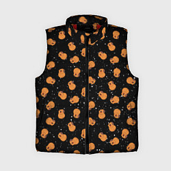 Женский жилет Мини капибары в космосе