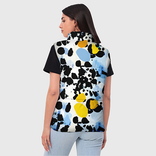 Женский жилет Красочный абстрактный паттерн - поп-арт / 3D-Красный – фото 4