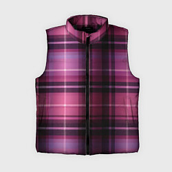 Женский жилет Фиолетовая шотландская клетка