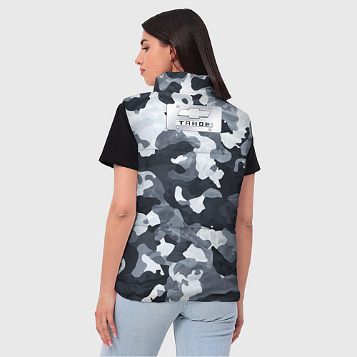 Женский жилет Chevrolet tahoe military тахо / 3D-Светло-серый – фото 4