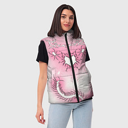 Женский жилет Сердце сколопендры, цвет: 3D-черный — фото 2