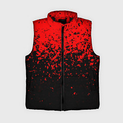 Женский жилет Красно-чёрный переход