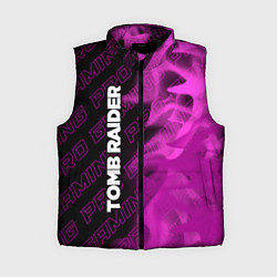 Женский жилет Tomb Raider pro gaming по-вертикали, цвет: 3D-черный