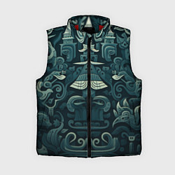 Женский жилет Абстрактный узор в славянском стиле