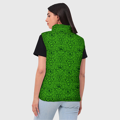 Женский жилет Shrek: Pattern / 3D-Черный – фото 4