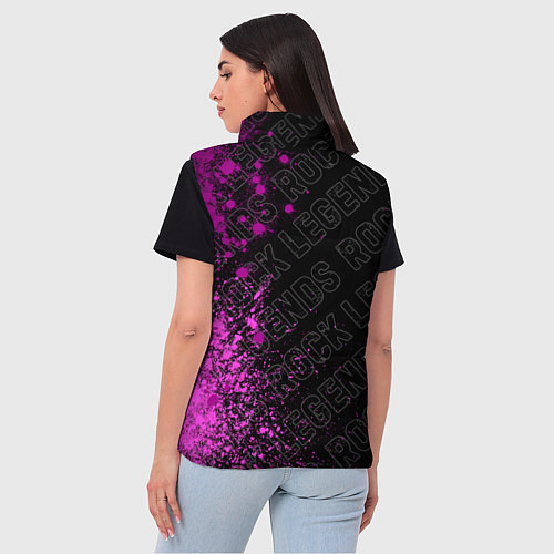 Женский жилет Megadeth rock legends по-вертикали / 3D-Черный – фото 4