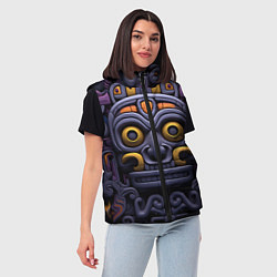 Женский жилет Орнамент в стиле ацтеков, цвет: 3D-красный — фото 2