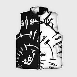 Женский жилет Астарион - знак на спине чб, цвет: 3D-светло-серый