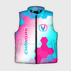 Женский жилет Changan neon gradient style вертикально, цвет: 3D-черный