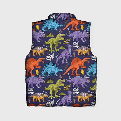 Женский жилет Мультяшные динозавры / 3D-Светло-серый – фото 2