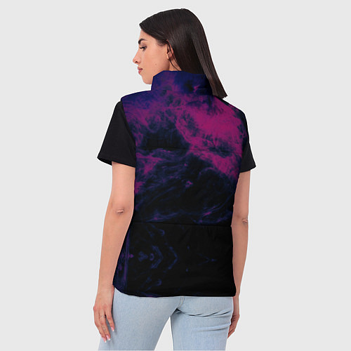 Женский жилет Разноцветный дым / 3D-Черный – фото 4