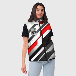 Женский жилет Ливерпуль - абстракция, цвет: 3D-светло-серый — фото 2