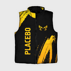 Женский жилет Placebo - gold gradient вертикально, цвет: 3D-черный