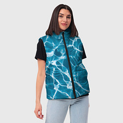 Женский жилет Кристально чистая вода, цвет: 3D-светло-серый — фото 2