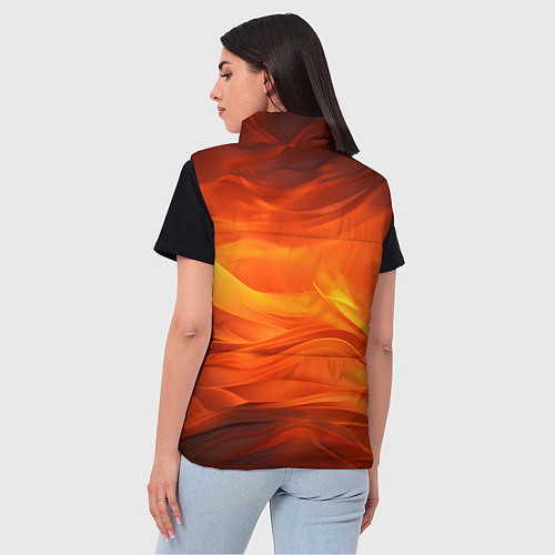 Женский жилет Яркий огонь / 3D-Красный – фото 4