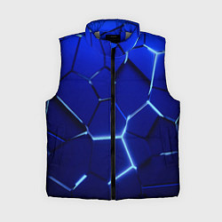 Женский жилет Плиты неоновые, цвет: 3D-светло-серый