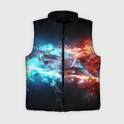 Женский жилет Лед и пламя абстракция