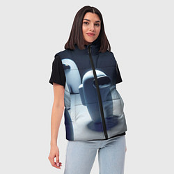 Женский жилет Among us - fantasy - ai art, цвет: 3D-красный — фото 2