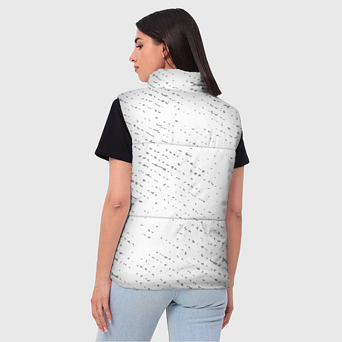 Женский жилет Within Temptation glitch на светлом фоне по-вертик / 3D-Черный – фото 4