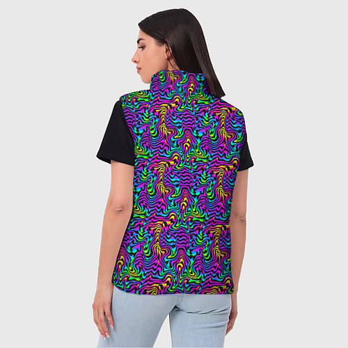 Женский жилет Multicolored stripes / 3D-Светло-серый – фото 4