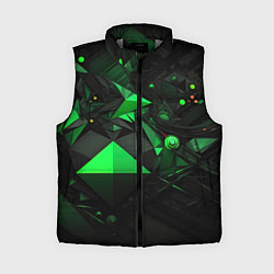 Женский жилет Абстрактный лабиринт зелени