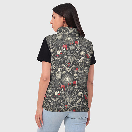 Женский жилет Колдовство и чёрная магия / 3D-Черный – фото 4