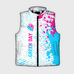 Женский жилет Green Day neon gradient style по-вертикали