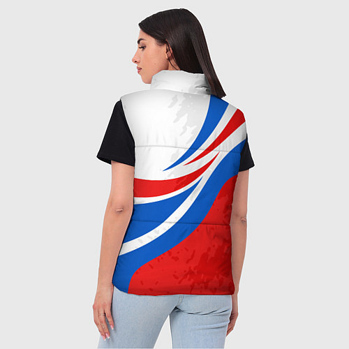Женский жилет Россия - спортивная униформа / 3D-Черный – фото 4