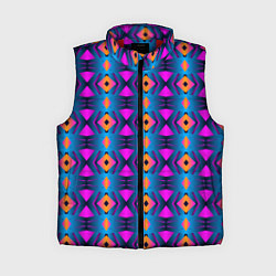 Женский жилет Неоновый объёмный узор, цвет: 3D-красный