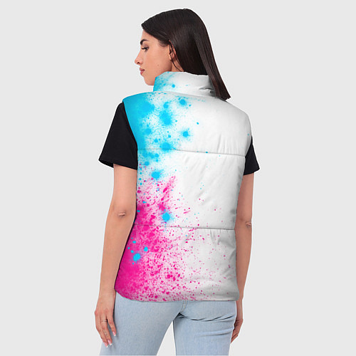 Женский жилет Five Finger Death Punch neon gradient style по-вер / 3D-Черный – фото 4