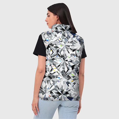 Женский жилет Магия бриллиантового мерцания / 3D-Светло-серый – фото 4