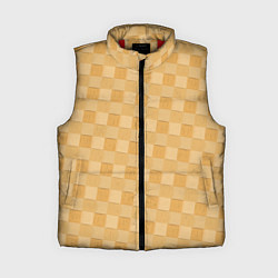 Женский жилет Плетение из берёсты текстура, цвет: 3D-красный