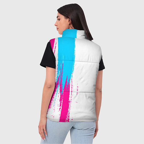 Женский жилет Megadeth neon gradient style по-вертикали / 3D-Черный – фото 4