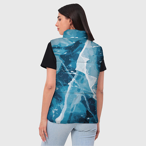 Женский жилет Холодная эстетика / 3D-Светло-серый – фото 4