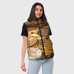 Женский жилет Виртуальные монеты, цвет: 3D-красный — фото 2