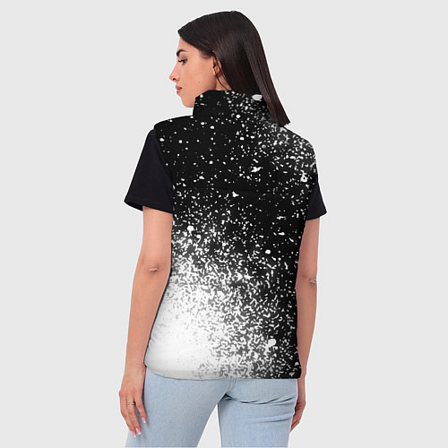 Женский жилет Дзюдоист из России и герб РФ вертикально / 3D-Черный – фото 4