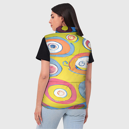 Женский жилет Хиппи арт / 3D-Красный – фото 4