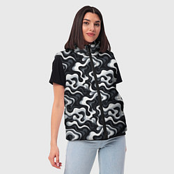 Женский жилет Краски чужих миров, цвет: 3D-красный — фото 2