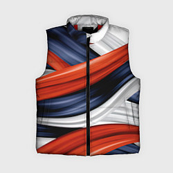 Женский жилет Триколор из абстракции, цвет: 3D-красный