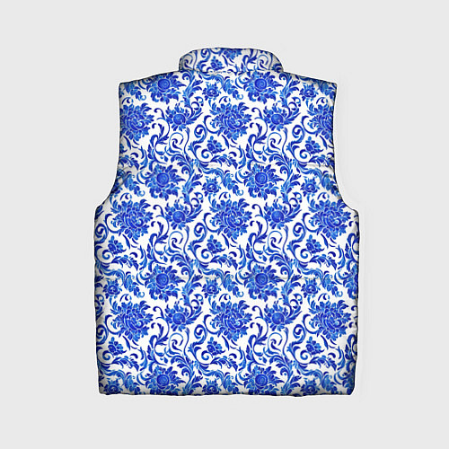 Женский жилет Гжель классика / 3D-Светло-серый – фото 2