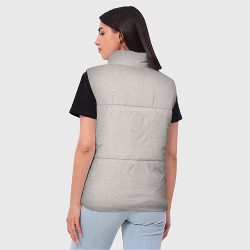 Женский жилет Нежные розовые розы на стене / 3D-Красный – фото 4