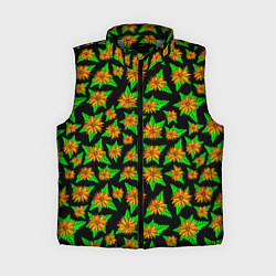 Женский жилет Узорчатые цветы, цвет: 3D-светло-серый